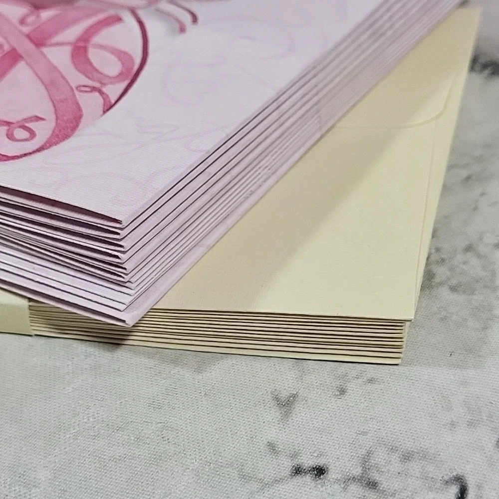 Lang Notecards Susan Winget Butterfly Pink Ribbon Hope Box Of 13 With Envelopes
